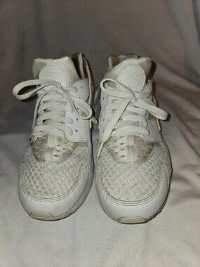 Nike Air Huarache All White Size 8 Sneakers Shoes 318429-111